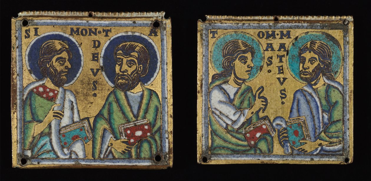 Para tablic: Szymon i Tadeusz oraz Tomasz i Mateusz autorstwa Unknown artist