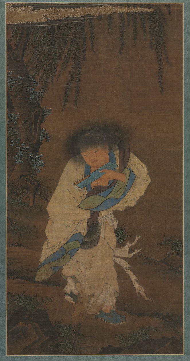 poeta i samotnik Han Shan autorstwa Unknown artist