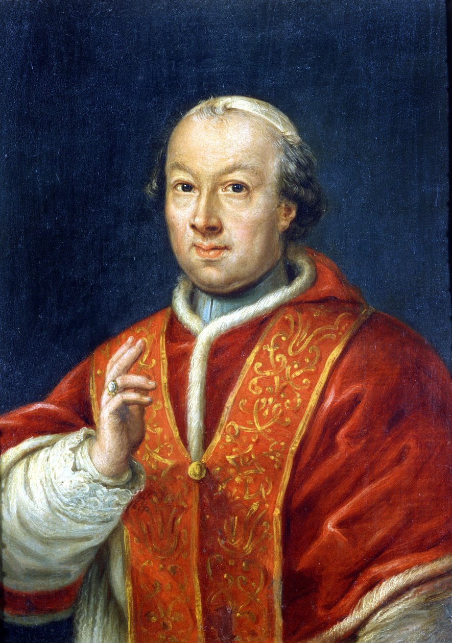 Papież Pius (Pio lub Pius) VI (1717-1799). Anonimowe malowanie. Rzym, Muzeum Risorgimento. autorstwa Unknown artist