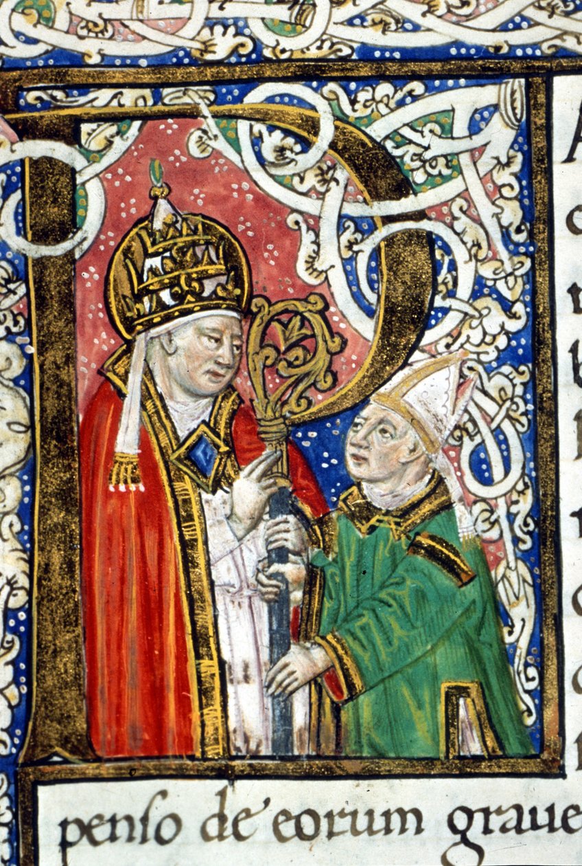 Papież św Grzegorz I Wielki (540 - 604). autorstwa Unknown artist