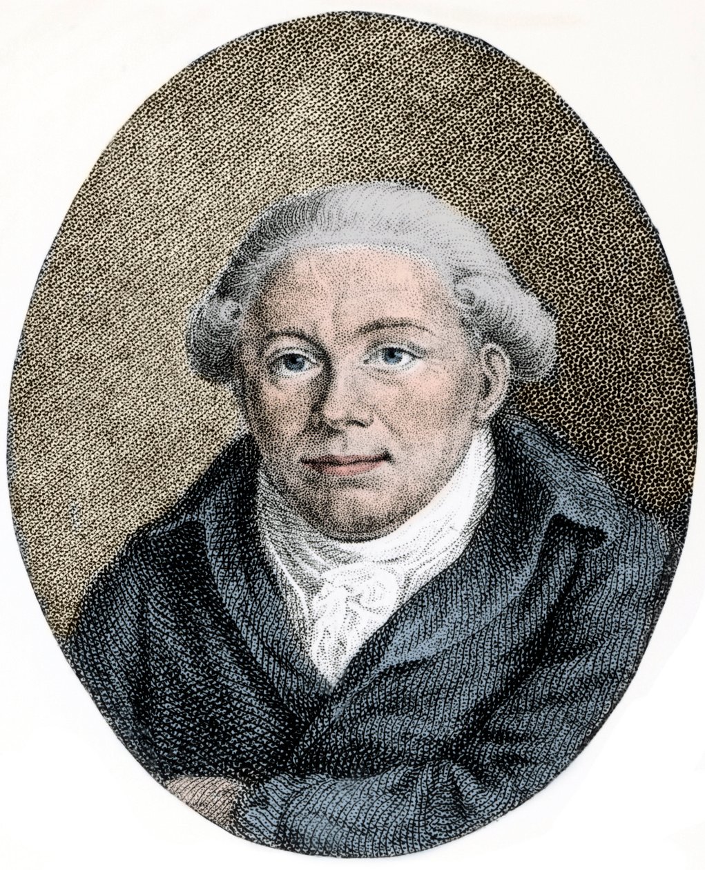 Portret Georg Christoph Lichtenberg (1742-1799) Niemiecki naukowiec, satyryk i anglofil - grawerowanie - autorstwa Unknown artist