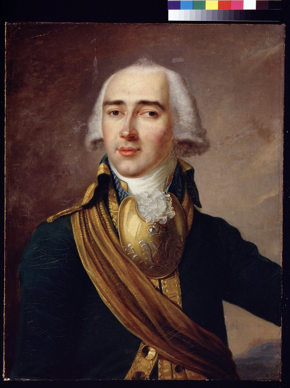 Portret poety Ivana Dmitrieva (1760-1837) (Portret poety Ivana Dmitrieva). Anonimowe malowanie. Olej na płótnie, 65 x 50,4 cm, ok. 1790. Klasycyzm. Państwowe Muzeum Historyczne w Moskwie. autorstwa Unknown artist