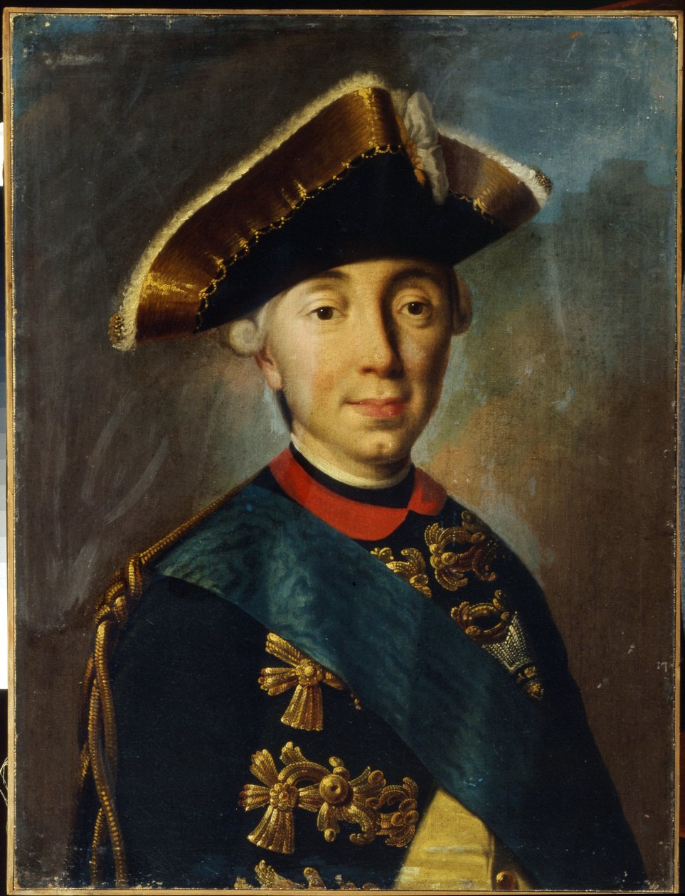 Portret cara Piotra III Rosji (1728-1762) (Portret cara Rosji Piotra II). Piotr II Fiodorowicz, a także Karol Piotr Ulrich, książę Holsztynu Gottorp, pierwszy władca odgałęzienia Holsztynu Gottorp, który później przyjął imię Ro autorstwa Unknown artist