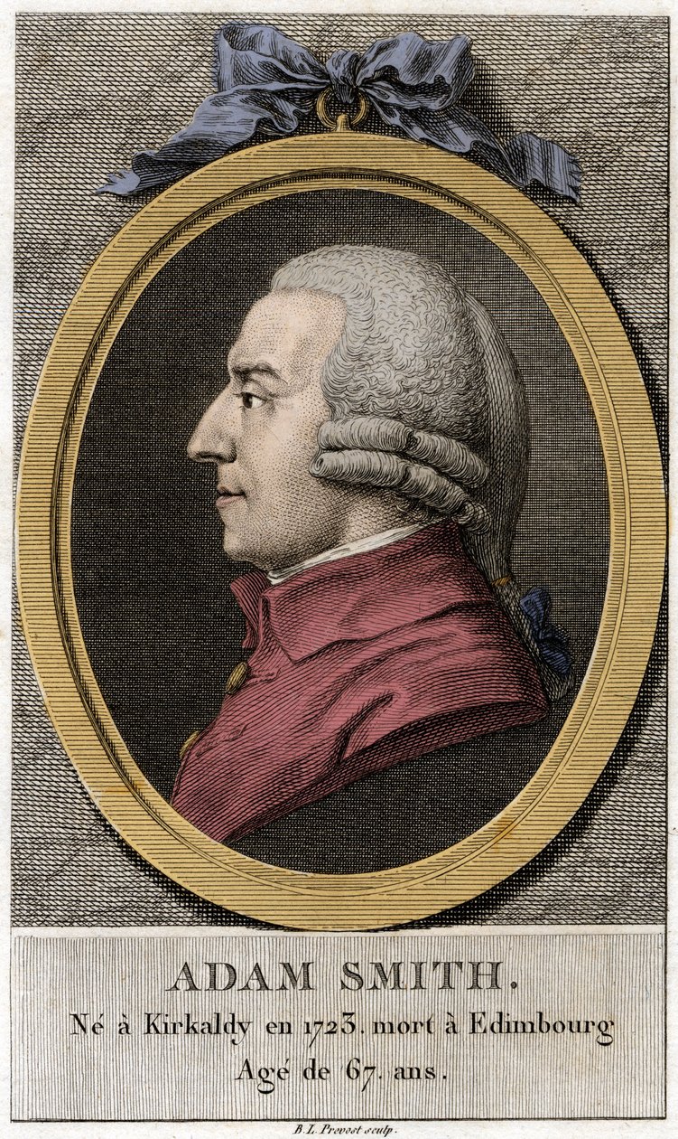 Portret Adama Smitha (1723 - 1790), szkockiego filozofa i ekonomisty. autorstwa Unknown artist