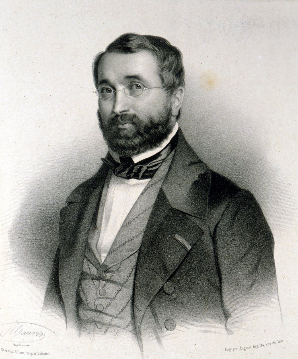 Portret Adolphe Adama (1803 - 1856), francuskiego kompozytora. autorstwa Unknown artist