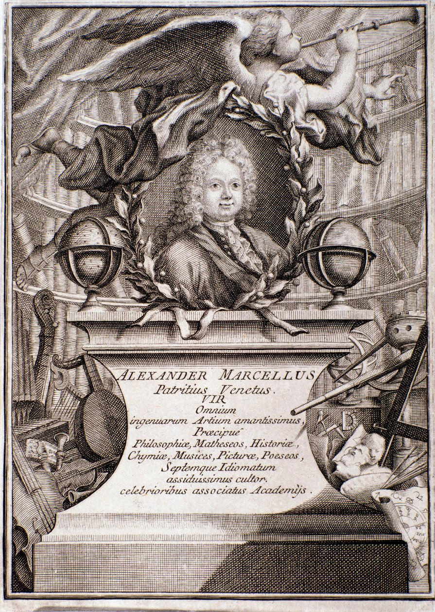 Portret Alessandro Marcello (grafika) autorstwa Unknown artist