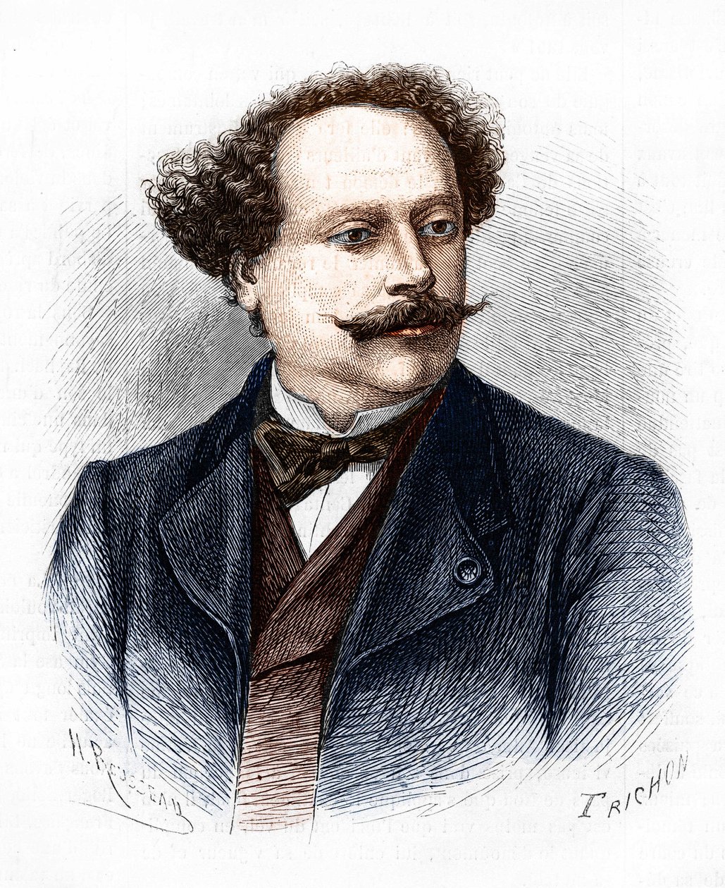 Portret Alexandre Dumas Jr. (1824-1895), francuskiego pisarza. autorstwa Unknown artist
