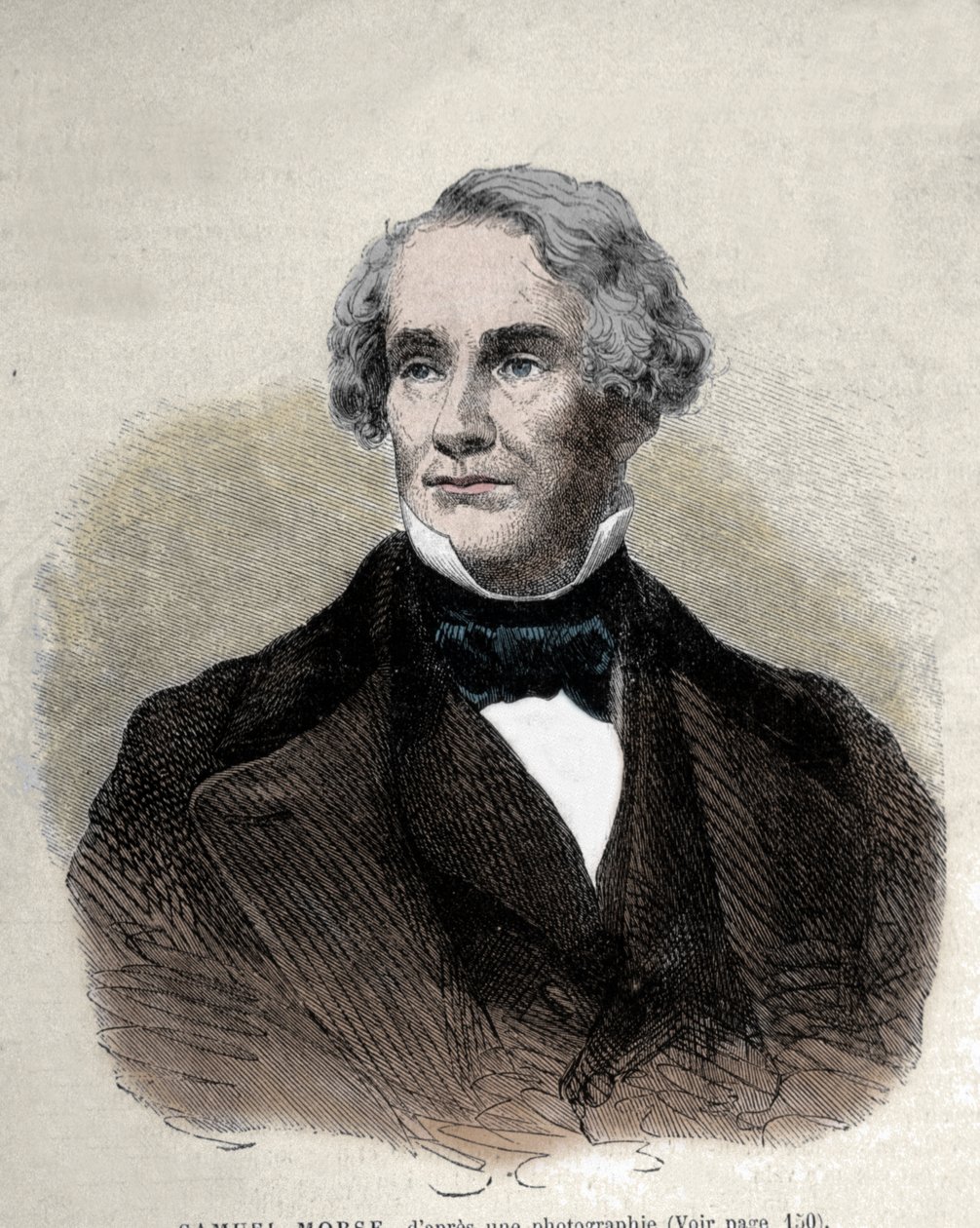 Portret amerykańskiego wynalazcy Samuela Finley Breese Morse