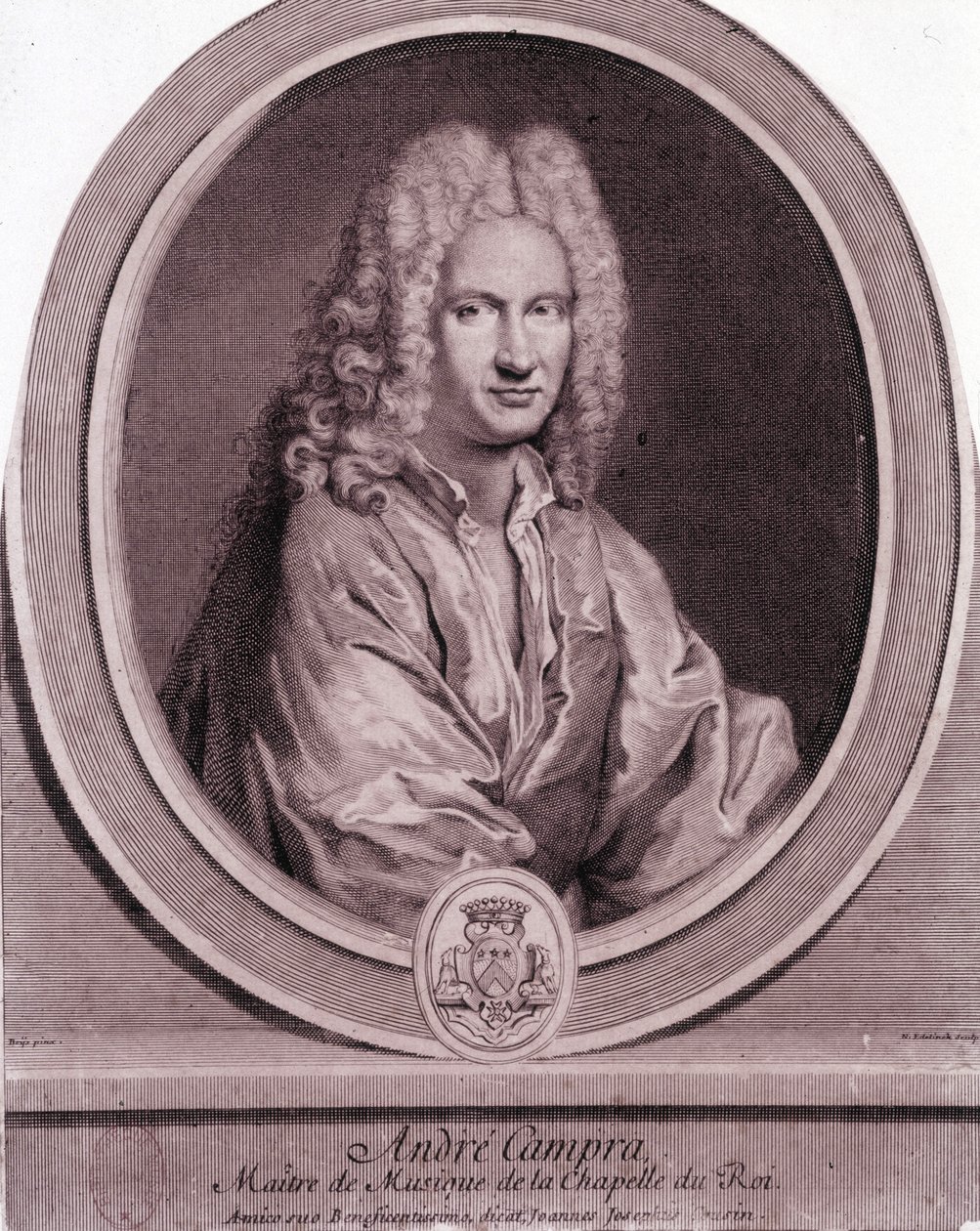 Portret André Campry (1660-1744), francuskiego kompozytora. autorstwa Unknown artist