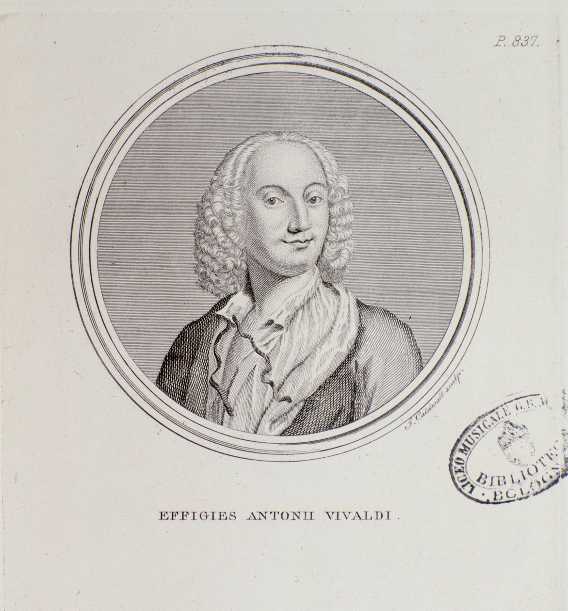 Portret Antonio Vivaldiego (rycina autorstwa Unknown artist