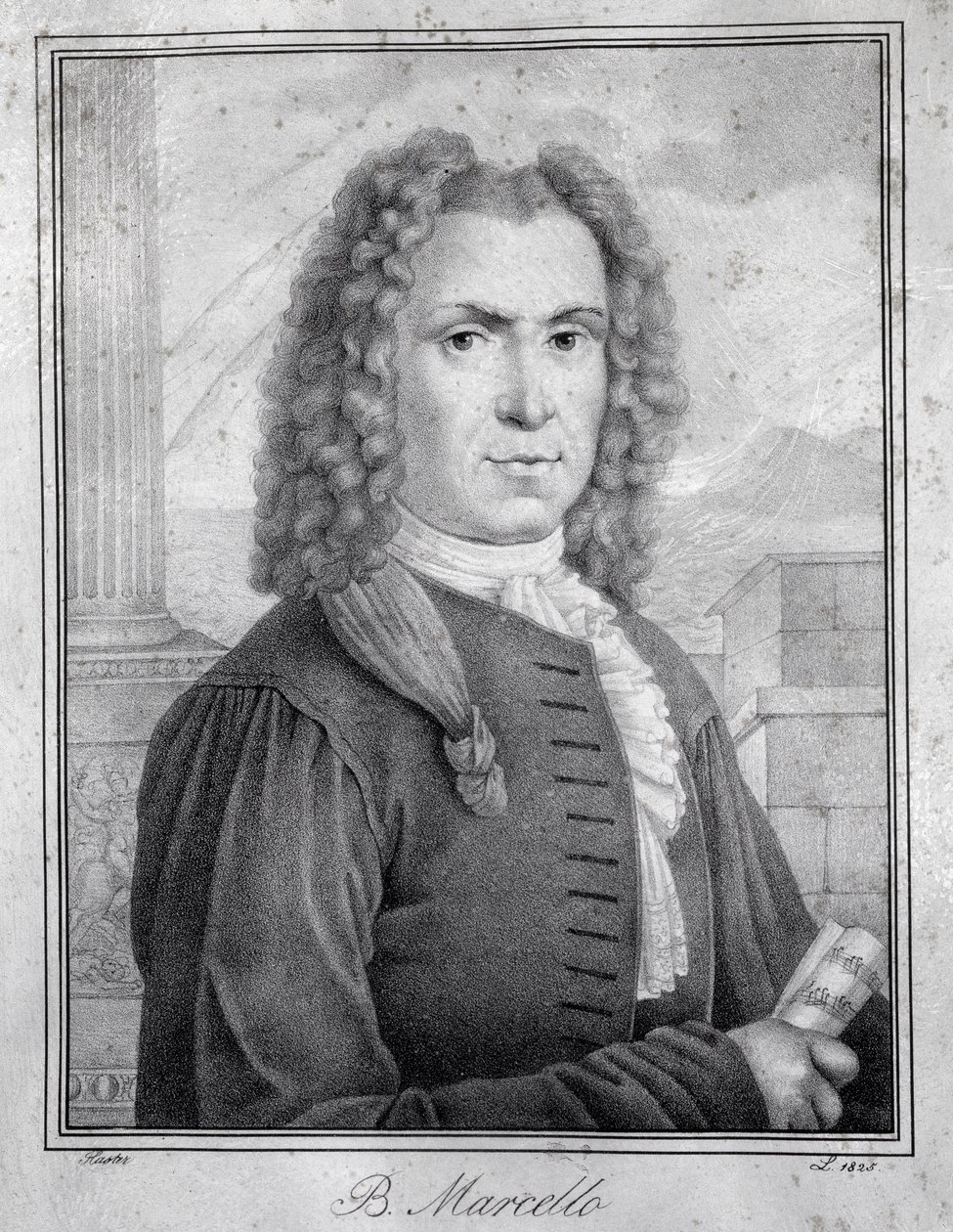 Portret Benedetto Marcello (grafika) autorstwa Unknown artist