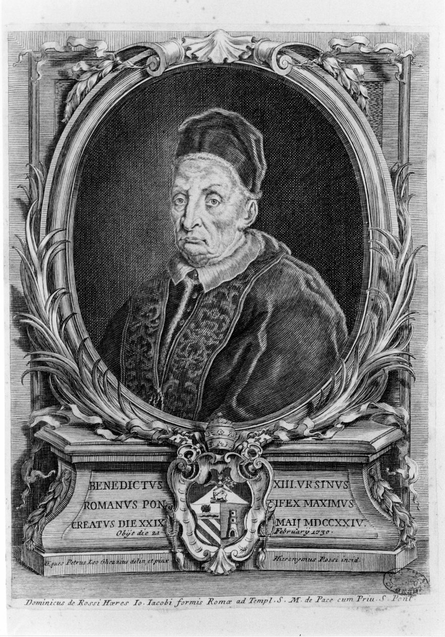 Portret Benedykta XIII (1649 - 1730). autorstwa Unknown artist