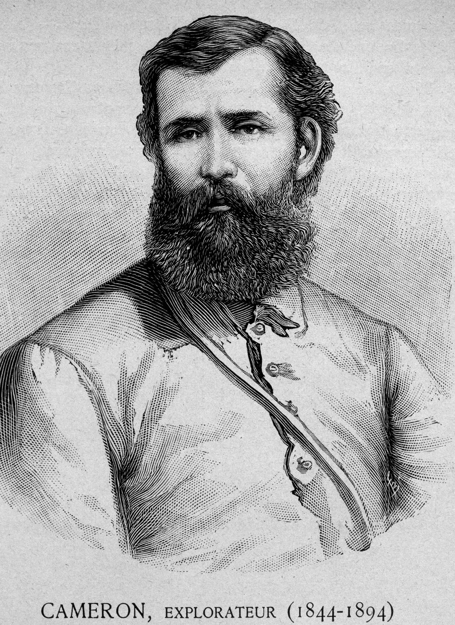 Portret Camerona, Odkrywcy (1844 - 1894) - graw. 19 wiek autorstwa Unknown artist
