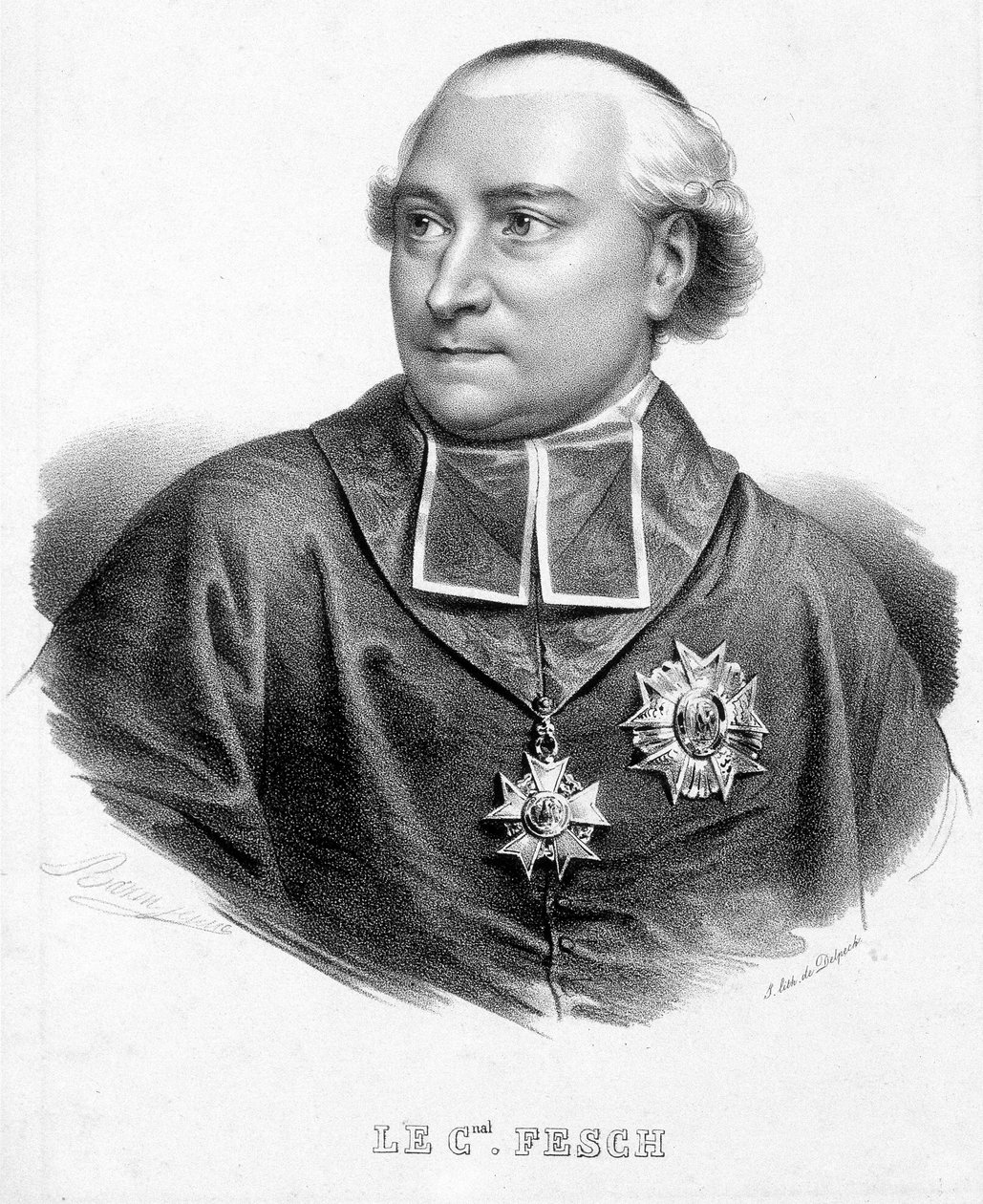 Portret kardynała Josepha Fescha, wuja Napoleona Bonaparte (1763-1839). autorstwa Unknown artist