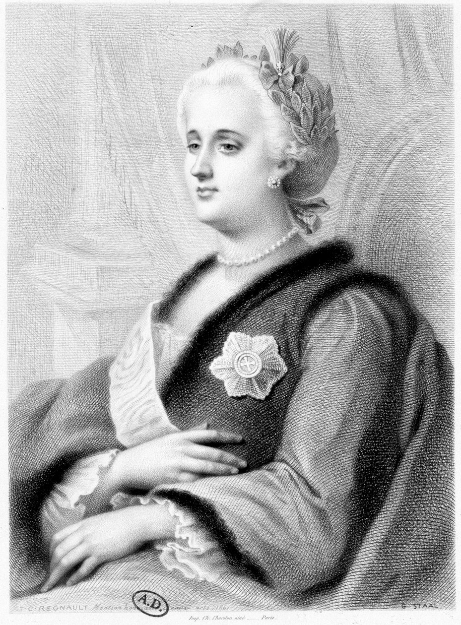 Portret Katarzyny II Rosji autorstwa Unknown artist
