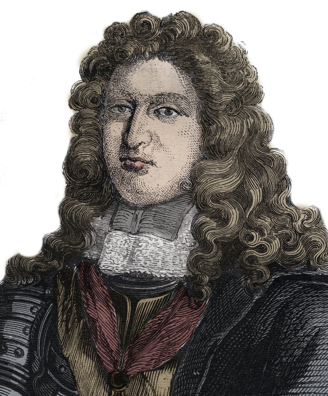 Portret Charlesa Auguste de La Fare Comte de Laugères (1644-1712), francuskiego poety autorstwa Unknown artist