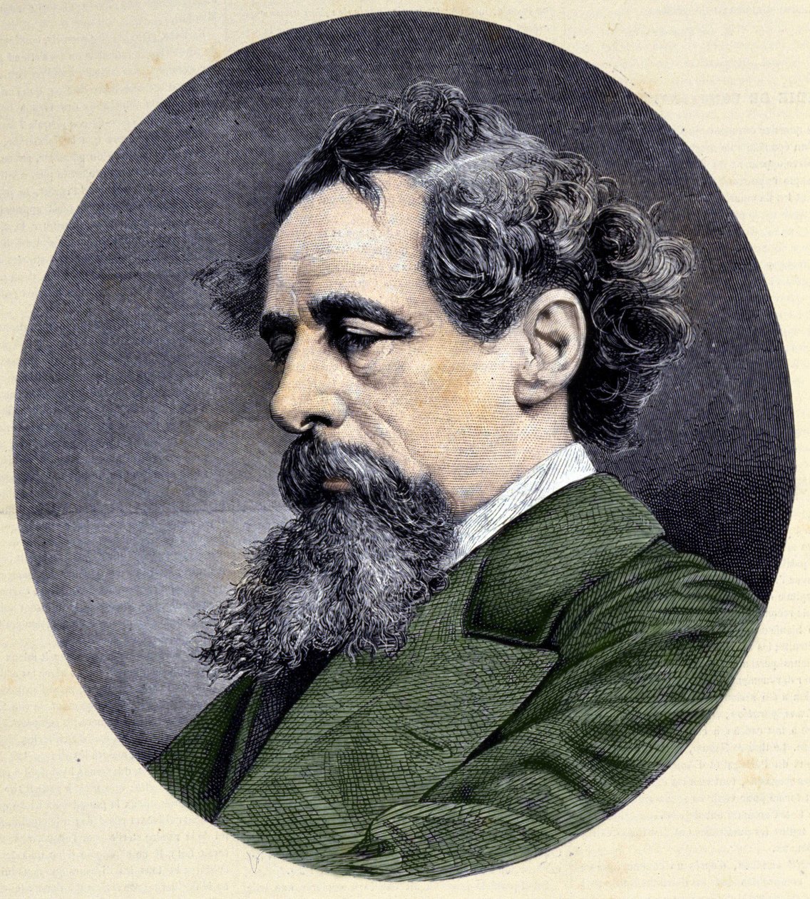 Portret Karola Dickensa (1812-1870), angielskiego pisarza. autorstwa Unknown artist