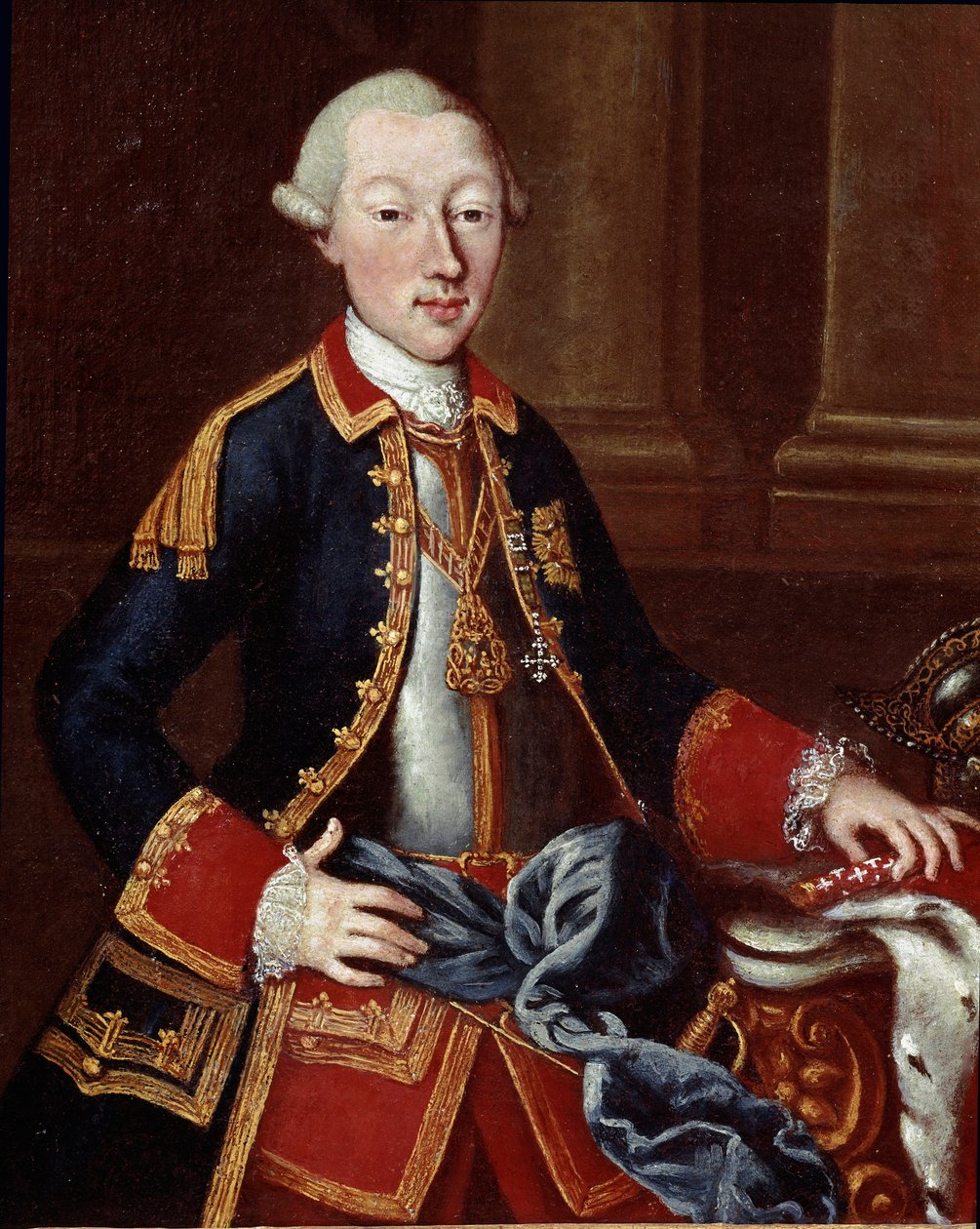 Portret Karola Emanuela IV Sabaudzkiego (Carlo Emanuele IV di Savoia lub Karol Emanuel IV Sardynii) (1751-1819) Malarstwo anonimowe. XVIII-wieczne Museo del Risorgimento w Rzymie autorstwa Unknown artist