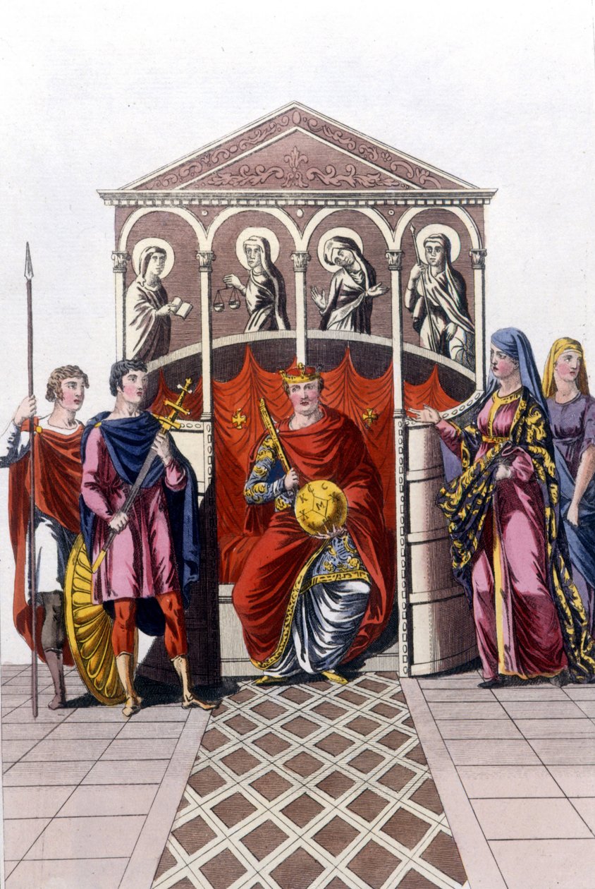 Portret Karola II Łysego (823-877), króla Francji autorstwa Unknown artist