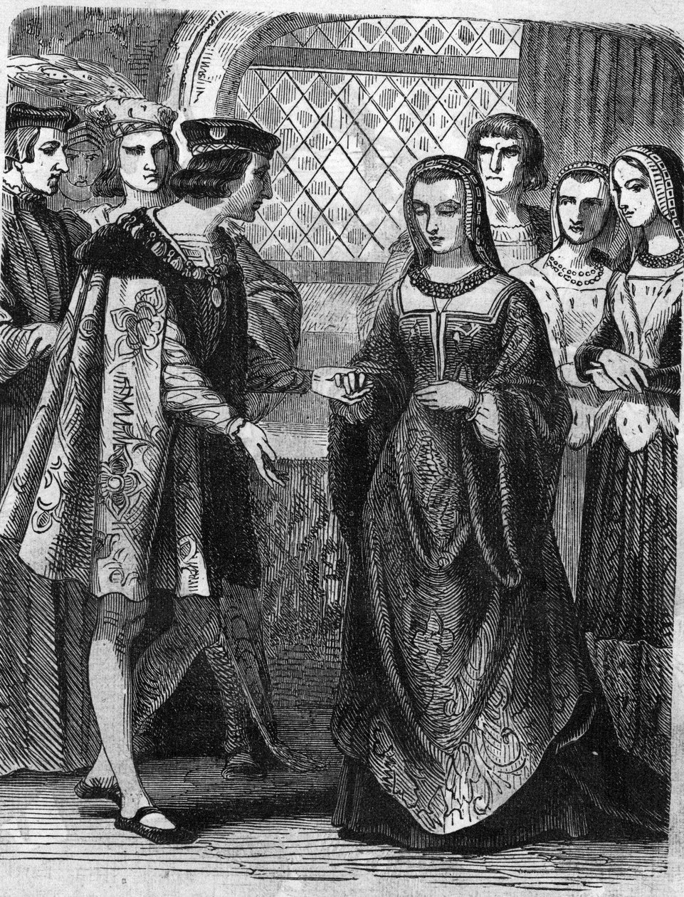 Portret Karola VIII (1470-1498) i Anny Bretanii (1477-1514). autorstwa Unknown artist
