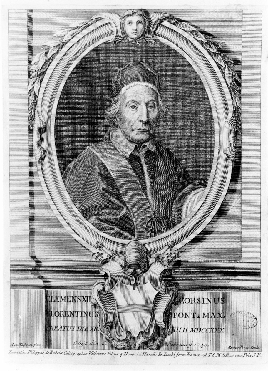 Portret Klemensa XII (1652-1740). autorstwa Unknown artist