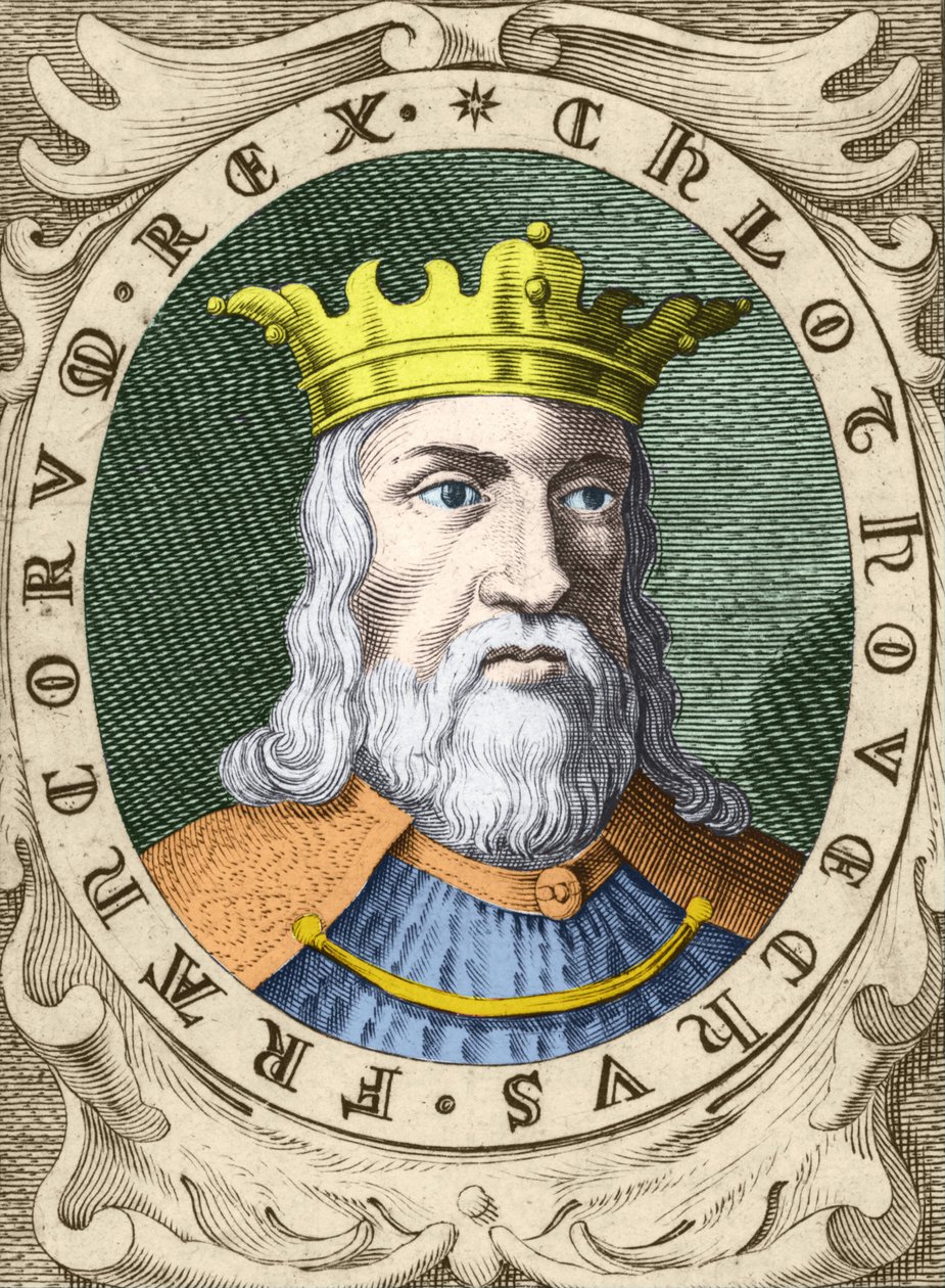 Portret Clovis I (w. 466 - 511) Król franków. autorstwa Unknown artist