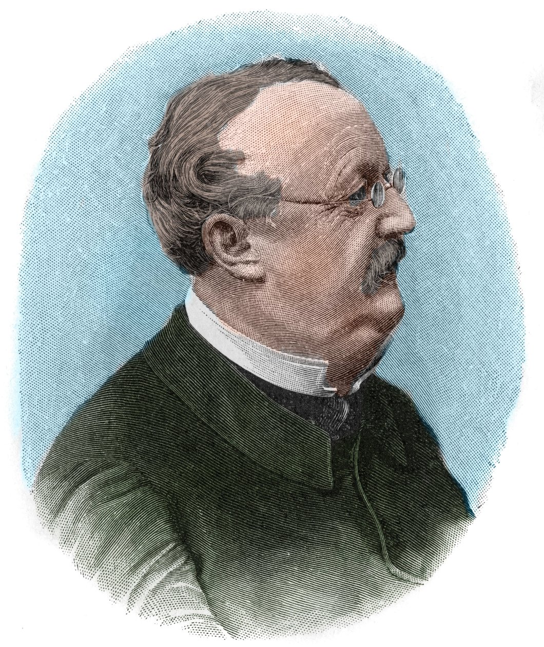 Portret Conrada (Konrada) Ferdinanda Meyera (1825-1898) szwajcarskiego poety i pisarza w języku niemieckim. autorstwa Unknown artist