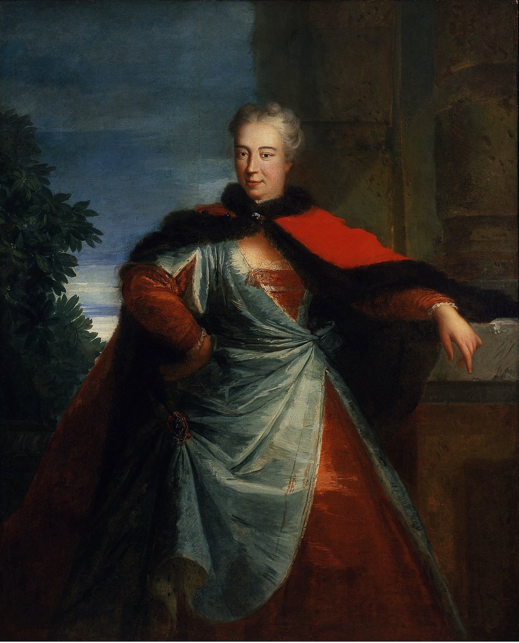 Portret hrabiny Elżbiety Heleny Sieniawskiej (1669-1729), z domu Lubomirska, Anonim. Olej na płótnie, format : 160x129, I tercja XVIII w., Muzeum Narodowe, Warszawa autorstwa Unknown artist