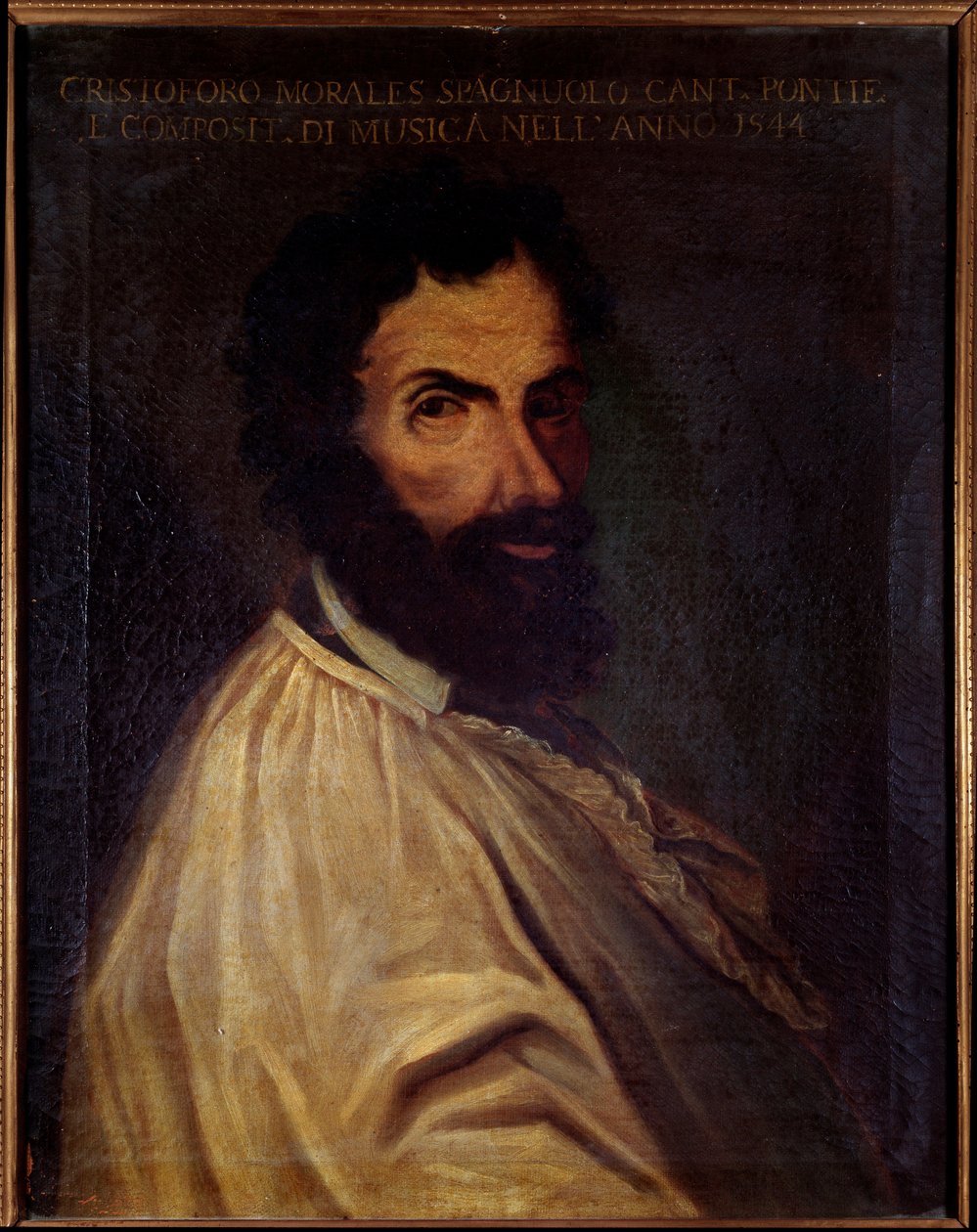 Portret Cristobala de Moralesa, angielskiego kompozytora (malarstwo autorstwa Unknown artist