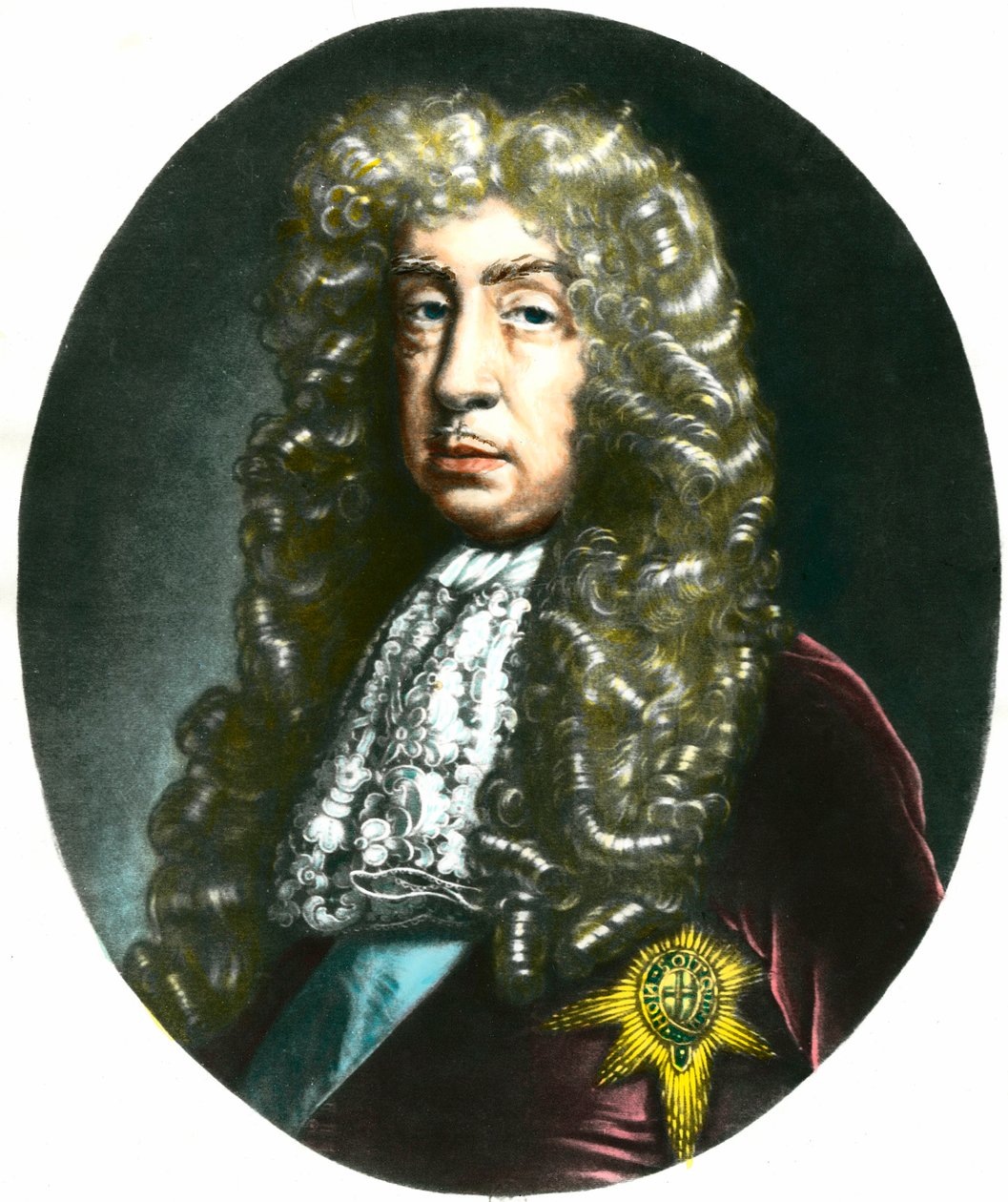 Portret księcia i hrabiego Jana de Lauderdale (1616-1682), szkockiego polityka. Rycina z XIX wieku, kolekcja prywatna autorstwa Unknown artist