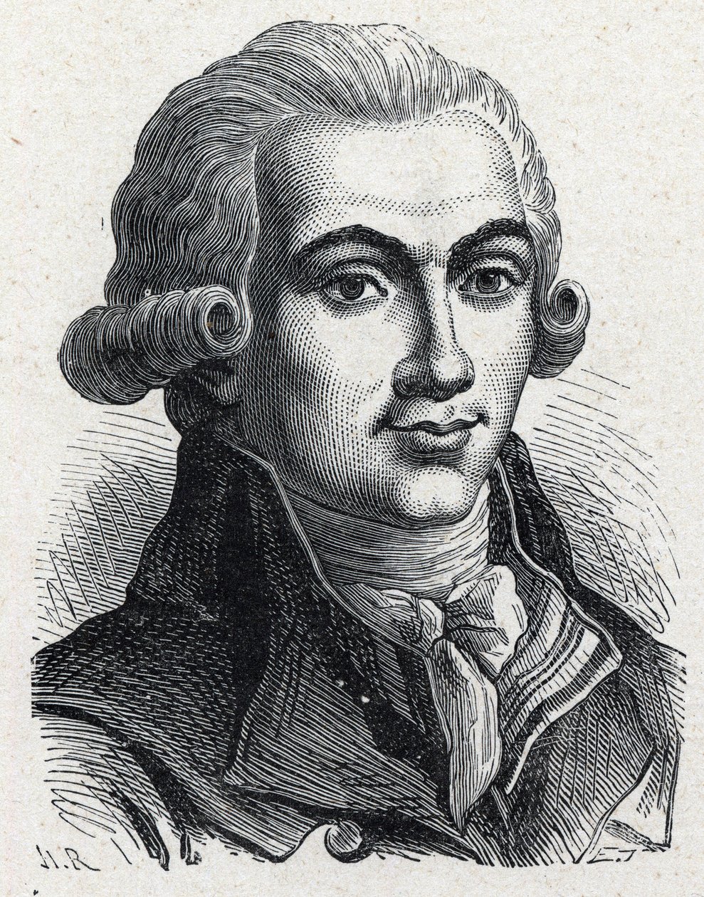 Portret Elie Guadeta (1758-1794), francuskiego rewolucjonisty. autorstwa Unknown artist