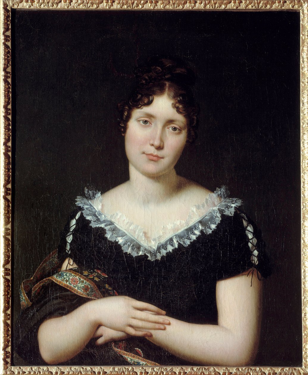 Portret Emilie Louise de Beauharnais (1781-1855), hrabiny de Lavalette, córki Francois de Beauharnais (1756-1846), wyszła za mąż za Antoine de Lavalette (1765 - 1830) w 1802. Uratowała męża podczas restauracji, zastępując go w restauracji concierge. autorstwa Unknown artist