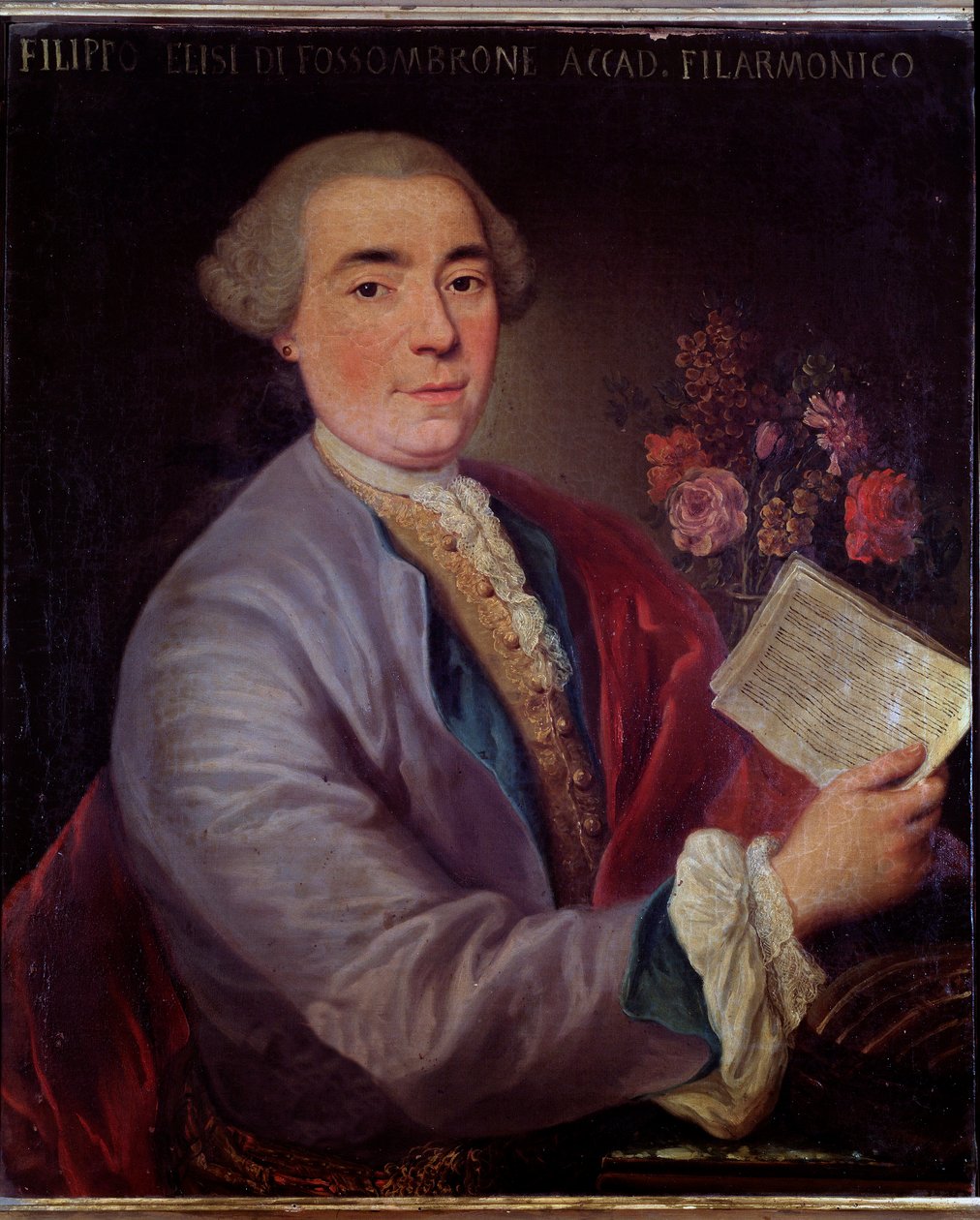 Portret Filippo Elisiego, włoski kastrat (malarstwo autorstwa Unknown artist