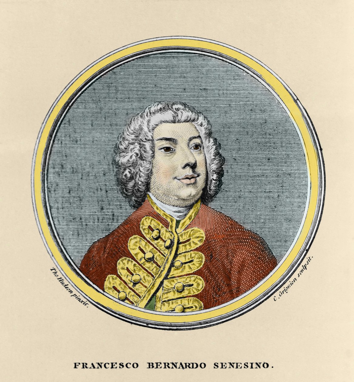 Portret Francesco Bernardo Senesino (1680 - 1750). autorstwa Unknown artist