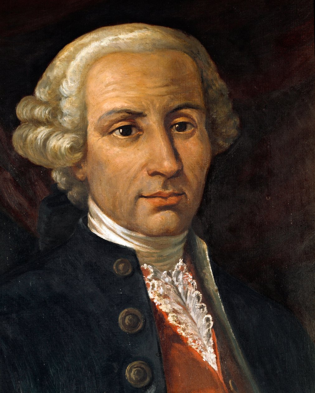 Portret Francesco Durante (1684-1755), neapolitańskiego kompozytora Anonimowe malarstwo. XVIII-wieczna Bolonia, Miejskie Muzeum Biblioteki Muzycznej autorstwa Unknown artist