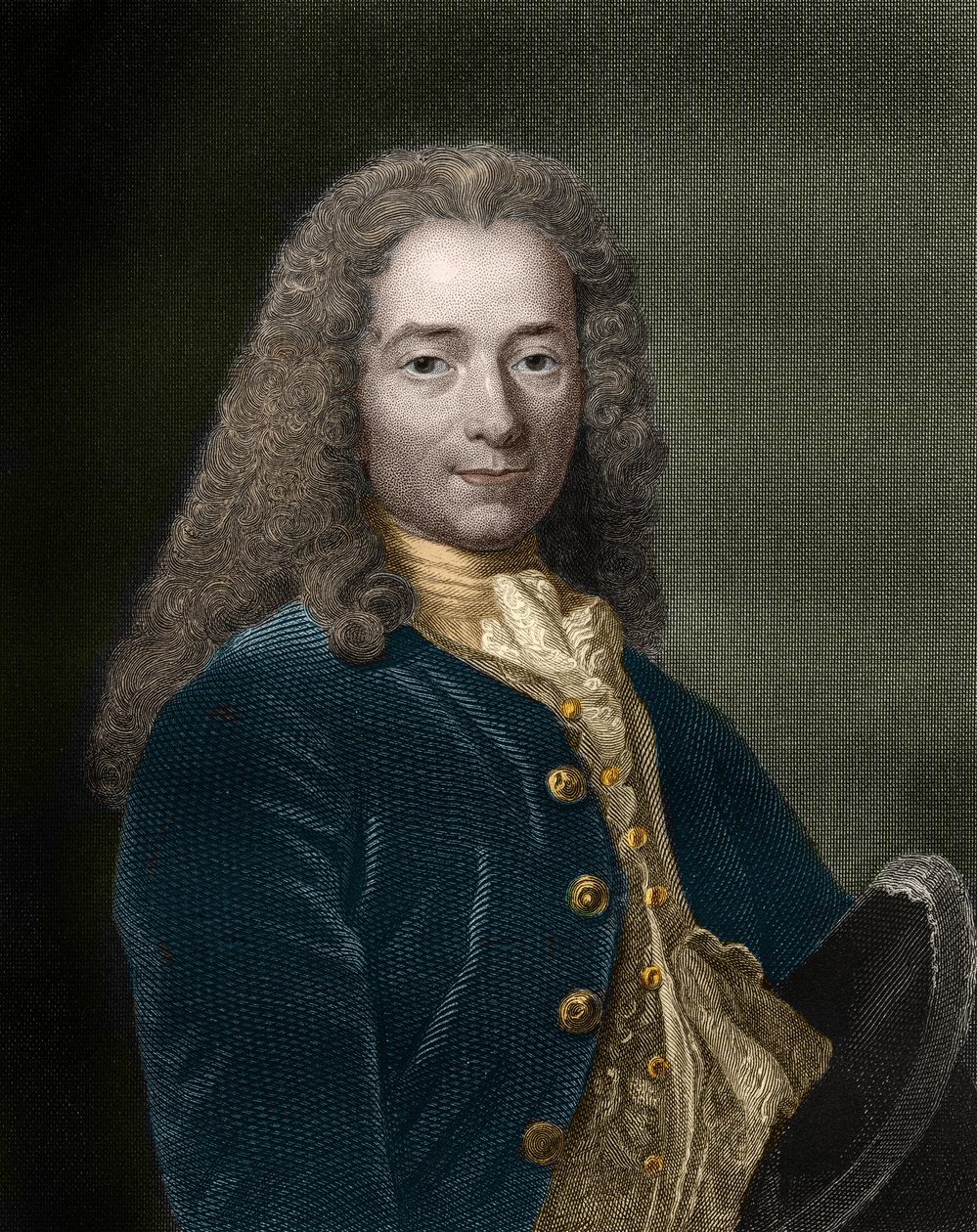 Portret Francois-Marie Arouet z Voltaire (1694-1778), francuskiego pisarza i filozofa. autorstwa Unknown artist
