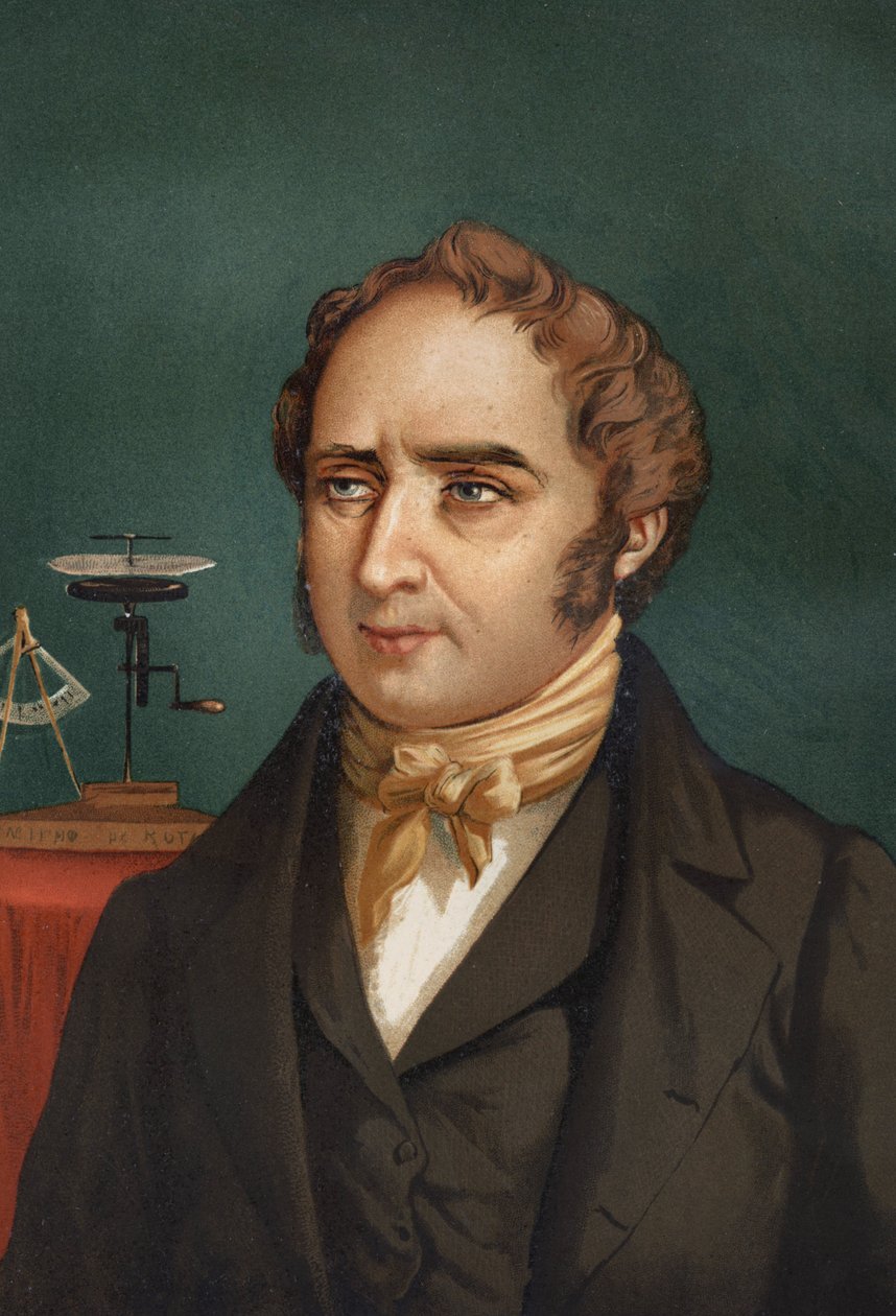 Portret Francois Arago. (1786-1853). z „Nauka i jej ludzie” Louisa Figuiera. Barcelona 1881 autorstwa Unknown artist