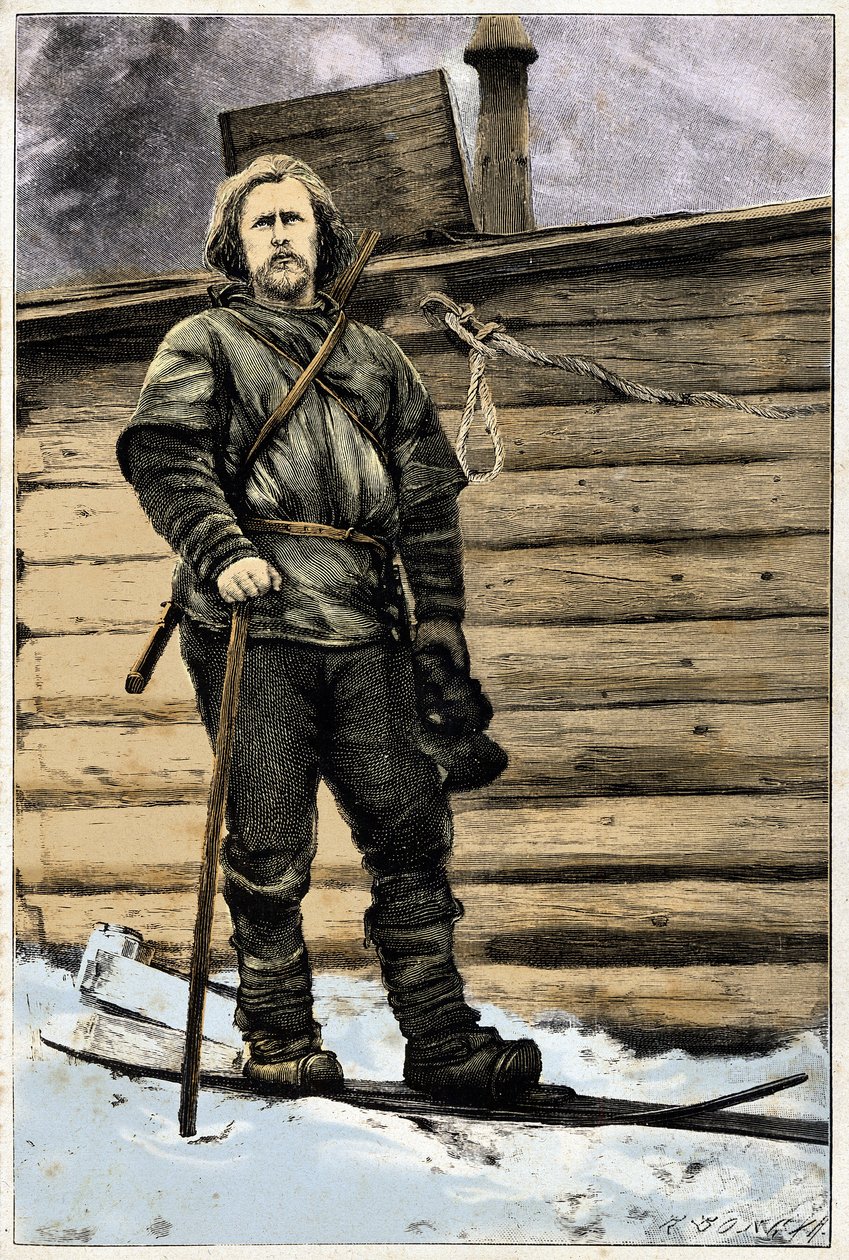 Portret Fridtjofa Nansena (1861-1930), norweskiego odkrywcy z 1896 r. autorstwa Unknown artist