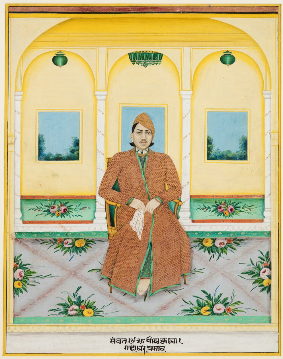 Portret Gadadhara: prasad autorstwa Unknown artist