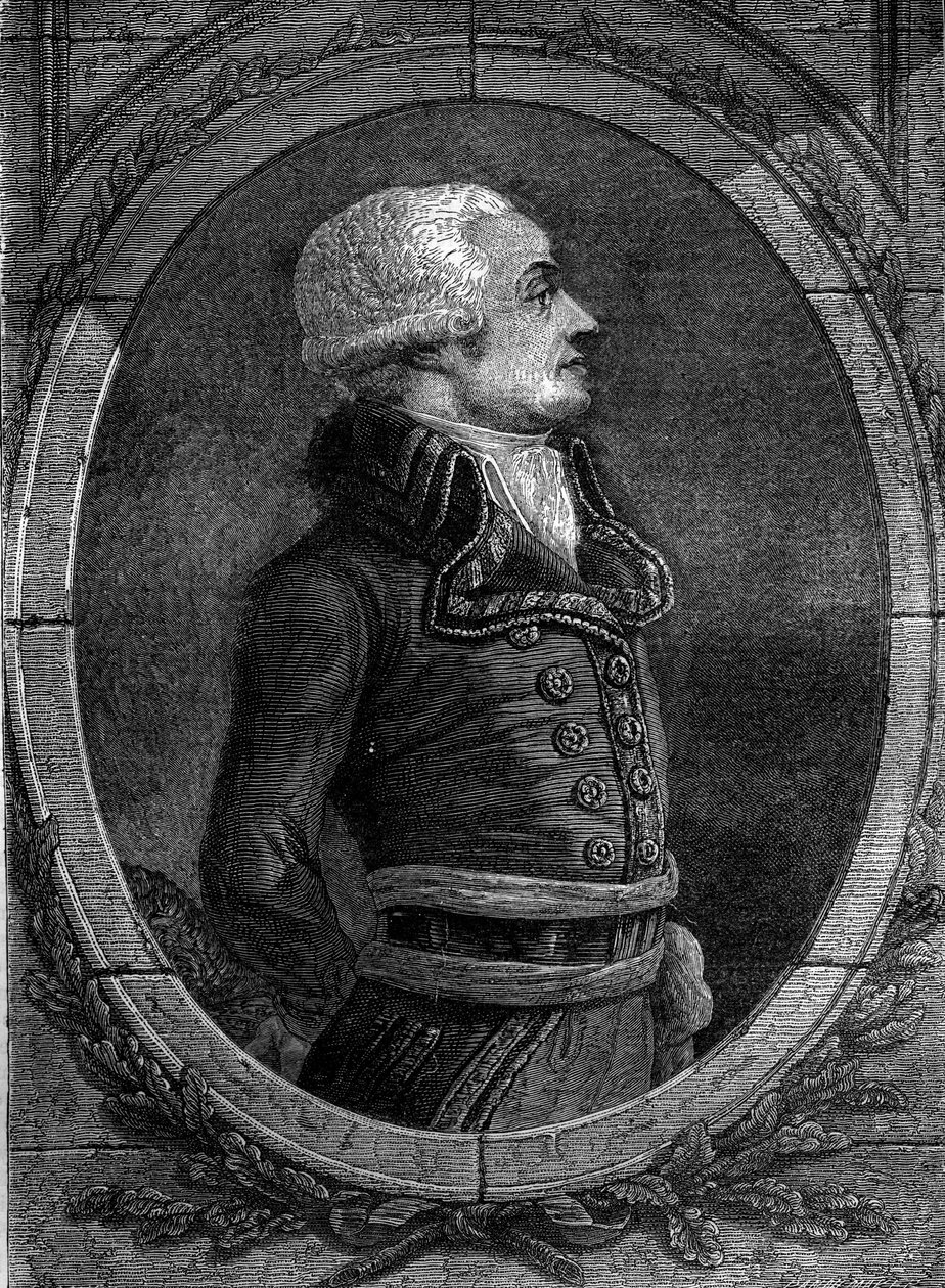Portret generała Dumourieza. Charles Francois du Perier, dit du Perier du Mourier, a następnie francuski generał Dumouriez (1739 - 1823). autorstwa Unknown artist
