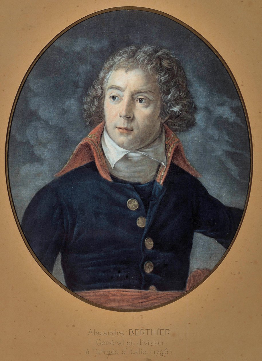 Portret generała Louisa Alexandre (Louis-Alexandre) Berthier (1753-1815) Anonimowy obraz autorstwa Unknown artist