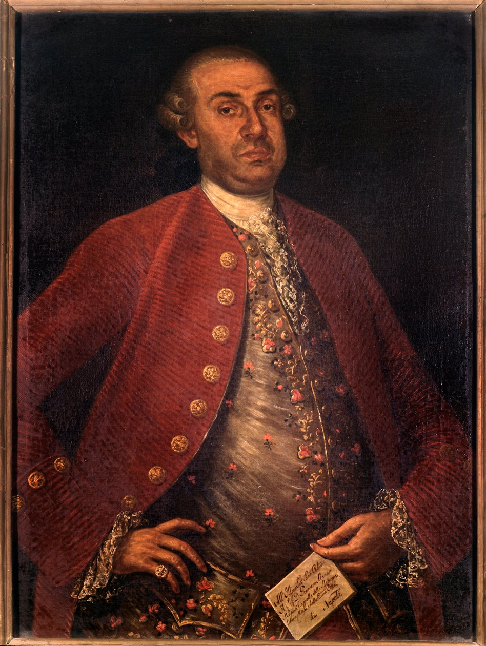 Portret Gennaro Manny, włoskiego kompozytora (malarstwo autorstwa Unknown artist