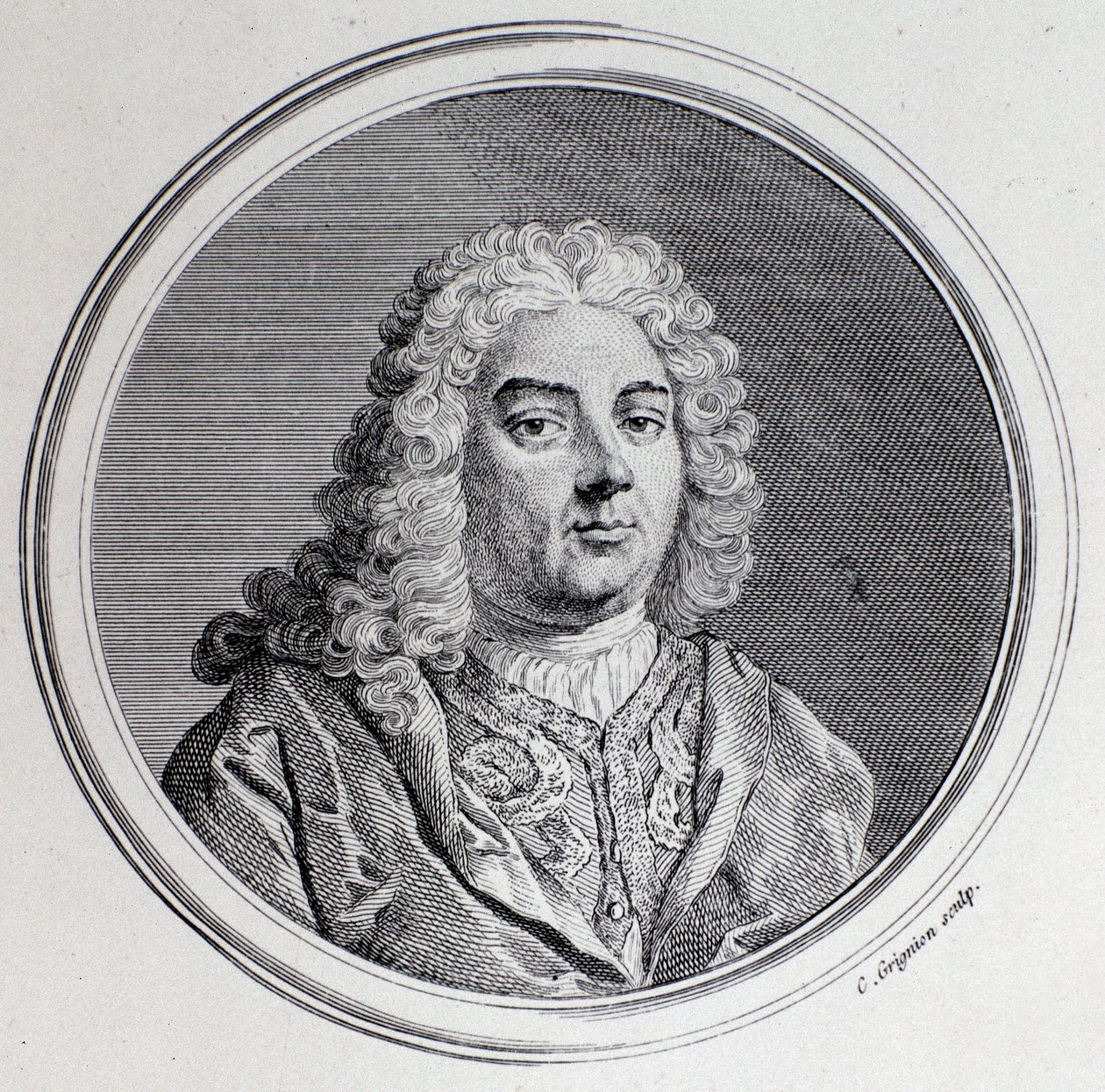Portret Georga Friedricha Haendla (rycina) autorstwa Unknown artist