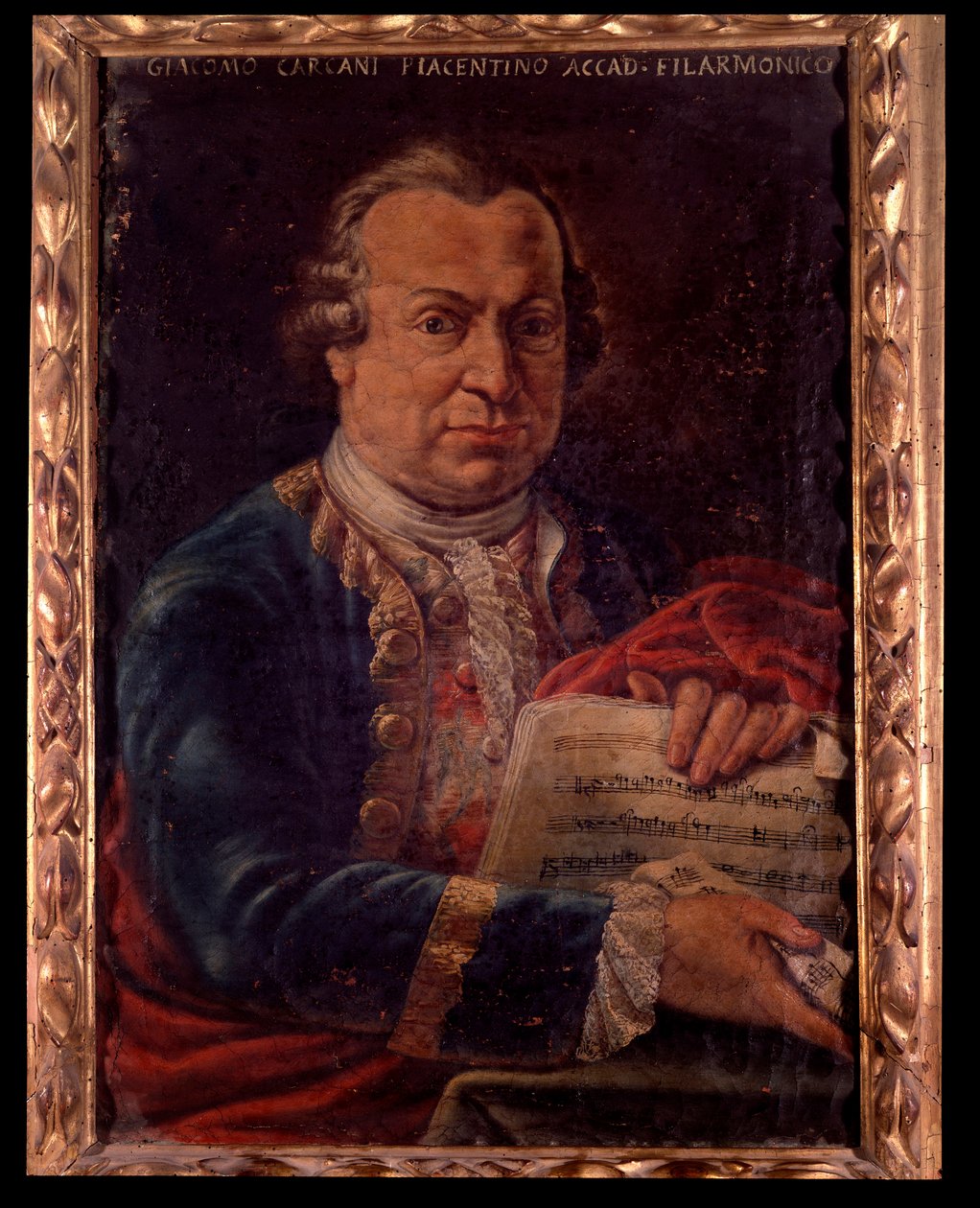 Portret Giacomo Carcaniego, włoskiego kompozytora (malarstwo autorstwa Unknown artist