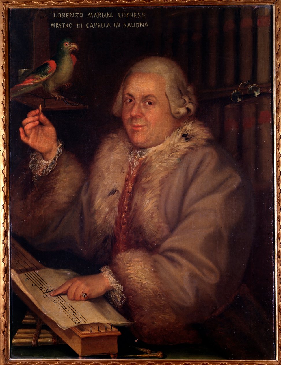 Portret Giovanniego Lorenzo Marianiego, włoskiego kompozytora (malarstwo autorstwa Unknown artist