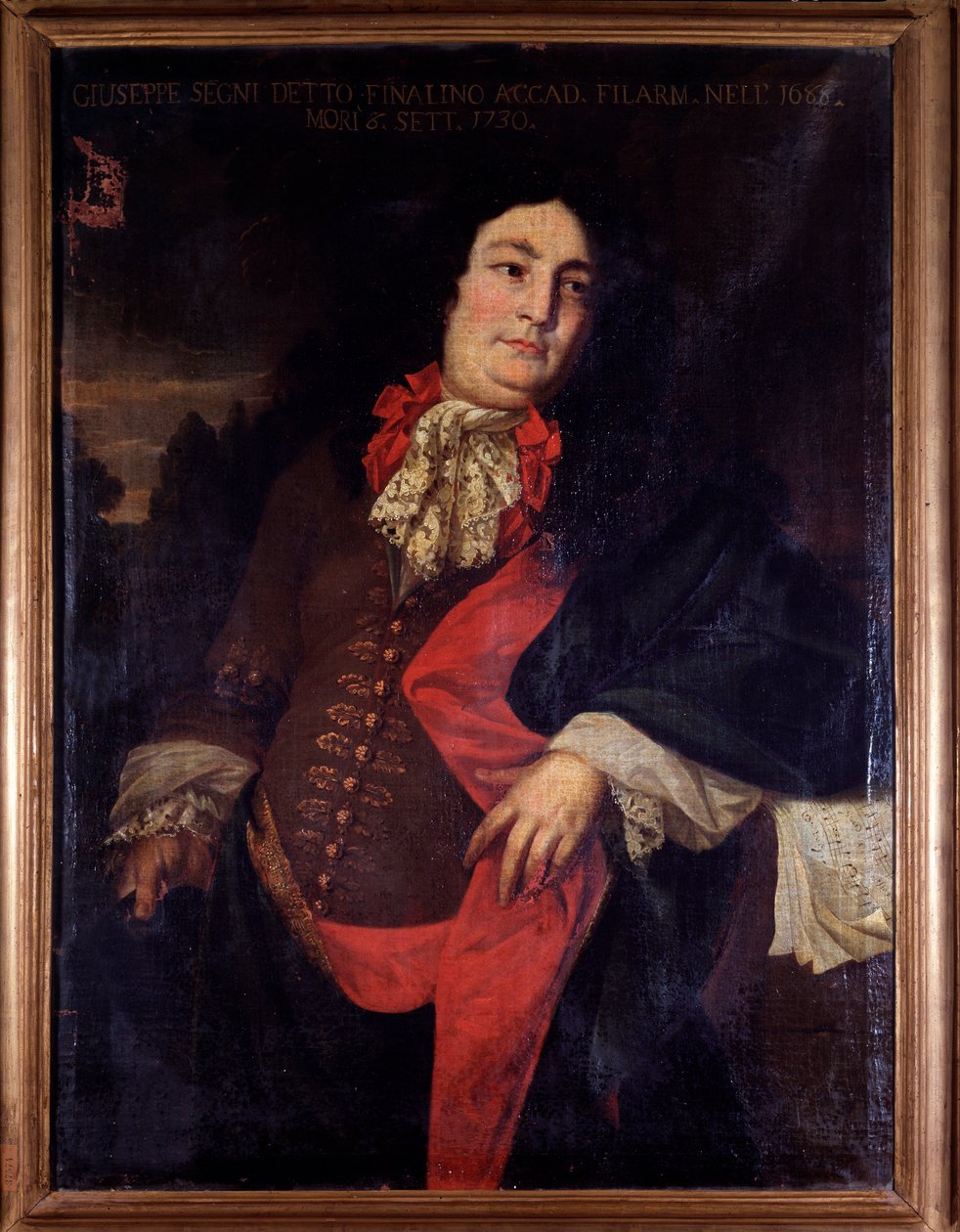 Portret Giuseppe Segni zwanego il Finalino, włoski kastrat (malarstwo) autorstwa Unknown artist