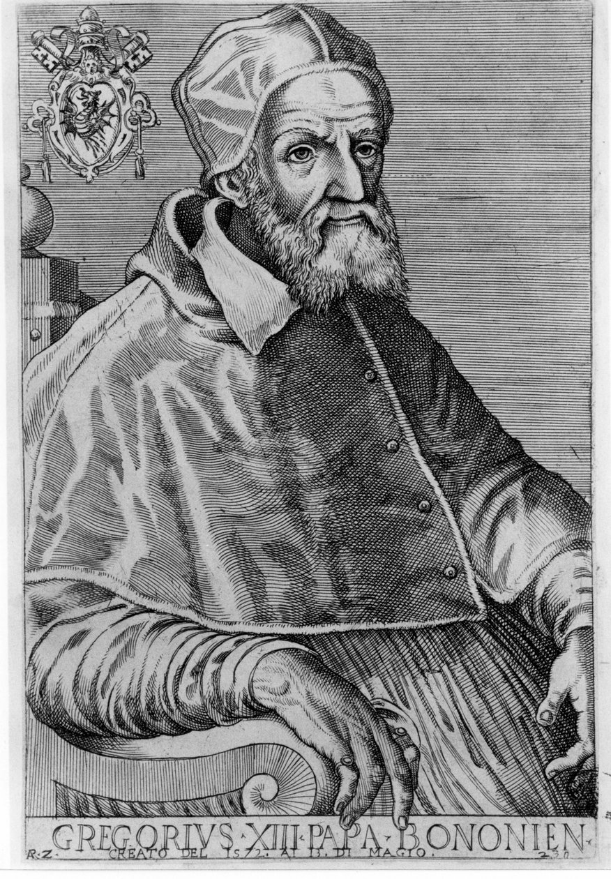 Portret Grzegorza XIII (1502 - 1585). autorstwa Unknown artist