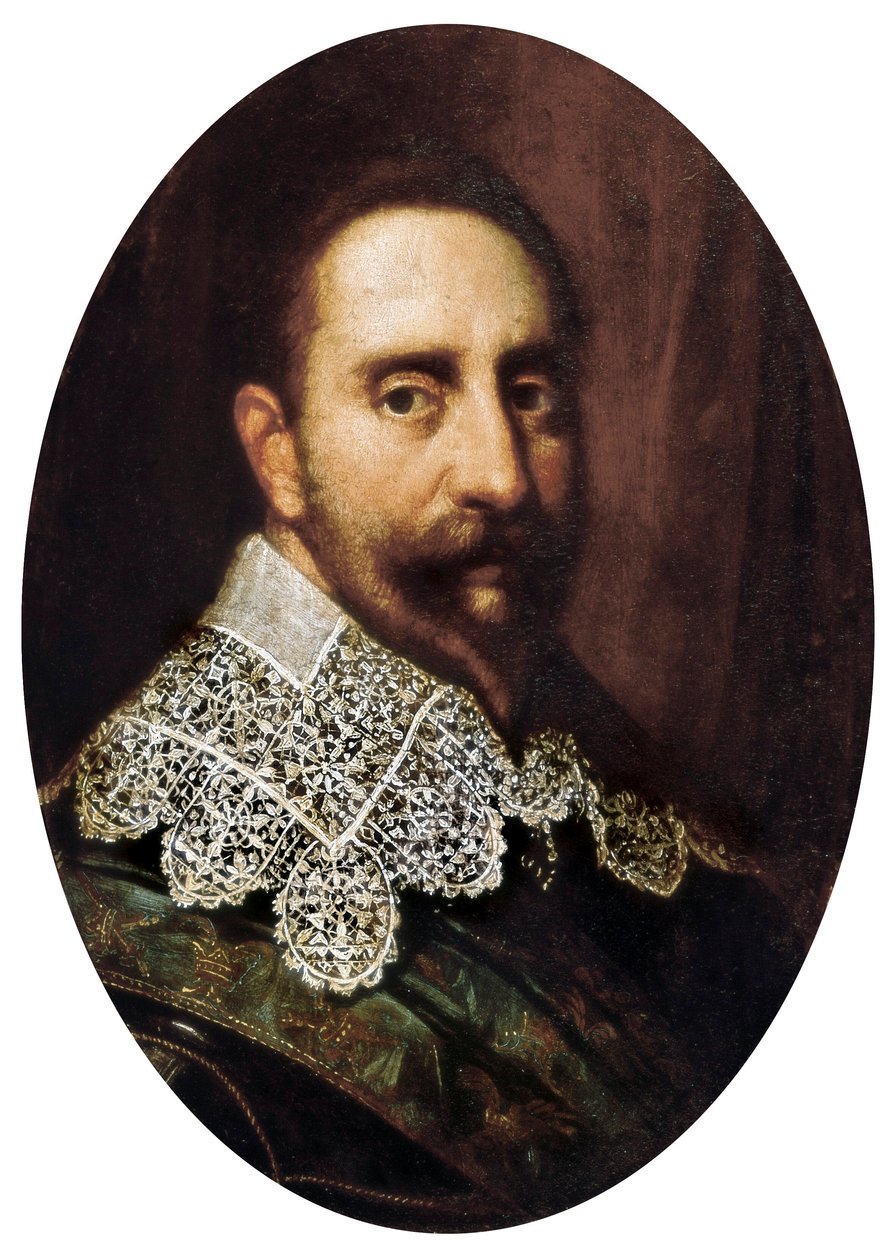 Portret Gustawa-Adolfa II (Gustave Adolphe) (1594-1632), króla Szwecji w latach 1611-1632. Malarstwo. Padwa, Muzeum Miejskie w Padwie. autorstwa Unknown artist