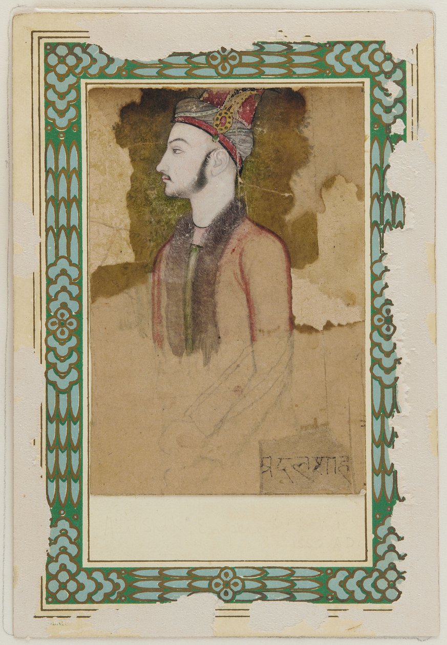 Portret Ibrahima Adila Szacha II z Bijapur (zm. 1626) (?) autorstwa Unknown artist
