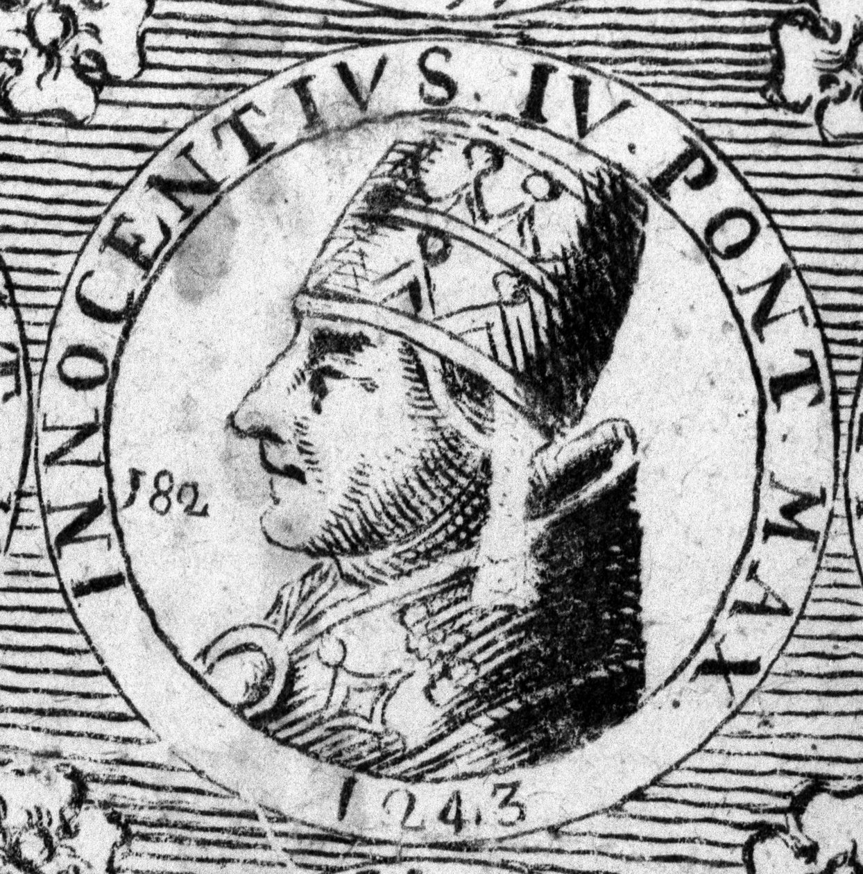 Portret Innocentego IV (1195 - 1254). autorstwa Unknown artist